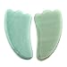 JOVIVI Gua Sha Scraping Massage Tool, Natural Rose Quartz/ Green Aventurine Wing-shape Guasha Board Traditional Scraper Tool (Green Aventurine Stone)