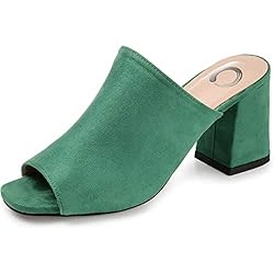 Journee Womens Adelaide Wide Width Peep Toe Slip On