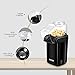 Hot Air Popcorn Popper, Aicok 1200W Fast Popcorn Maker with Measuring Cup, Removable Lid, No Oil Needed, FDA and ETL Approved, Black