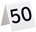 Alpine Industries 25 Pcs Acrylic Tent Style Table Numbers, 3