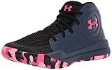 Under Armour Unisex-Kid's Pre School Jet 2019 Basketball Shoe, Downpour Gray (403)/Black, 5.5