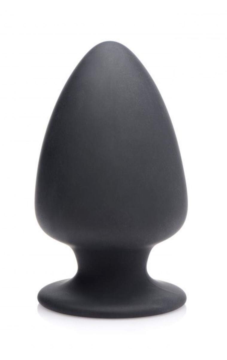XR Brands Squeezable Medium Anal Plug - Black