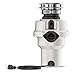 Waste King 9920 Continuous Feed Garbage Disposal with Power Cord, 1/2 HP