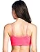 Mocela Women's Nylon Spandex Removable Pads Comfort Bras (Pack of 4) (Black/Ivory/Coral/Royal)
