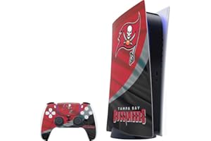 Skinit Decal Gaming Skin Compatible with PS5 Bundle - Officially Licensed NFL Tampa Bay Buccaneers Design