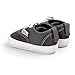 Kuner Baby Boys Girls Canvas Rubber Sole Non-Slip Sneaker First Walkers Shoes (12cm(6-12months), Dark Gray)