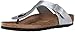 Birkenstock Women's GIzeh Thong Sandal, Silver, 39 N EU/8-8.5 2A(N) US