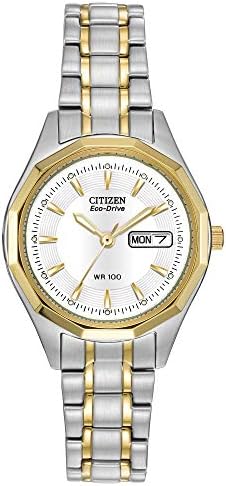 citizen women's eco drive dress classic watch ew 1544-53a Citizen Eco-Drive Women's Two Tone Stainless Steel Watch
