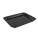 EALEK Small Baking Sheet 2 Pack 9.5 x 7 Inch, FDA Nonstick Toaster Oven Tray, Dark Grey, Small Cookie Sheet for 1 or 2 Person