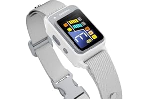 AKUVU Bark Collar-Rechargeable Smart Barking Collar- Anti Bark Training Collar with Adjustable Sensitivity Beep Vibration Shock- Bark Shock Collar for Small Large Medium Dogs