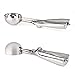 BASEIN Ice Cream Scoop 18/8 Stainless Steel Ice Cream Scooper Cookie/Cupcake Scoop with Trigger Release Meat/Melon Baller -3 Pack with Large-Medium-Small Size