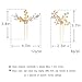 Yean Gold Wedding Hair Pin Vintage Leaf and Flower Bridal Hair Clips Pins for Brides and Bridesmaids (Set of 2)
