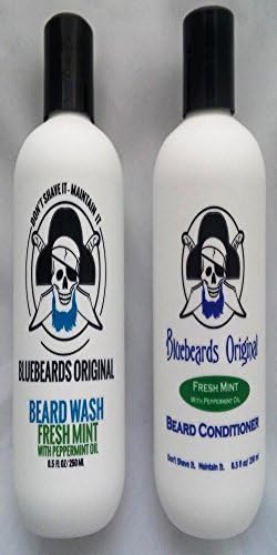 Bundle - 2 Items: Bluebeards Original Fresh Mint Beard Wash and Bluebeards Original Fresh Mint Beard Conditioner - 8.5 fl 0z Each