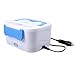 WHOSEE Electric Heating Lunch Box Portable Bento Meal Heater Food Warmer for Car and Home 12V Blue