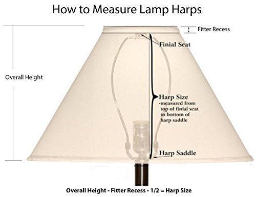 image for Milton Douglas Lamp Co. 6 Inch Regular Duty Detachable Brass Lamp Harp