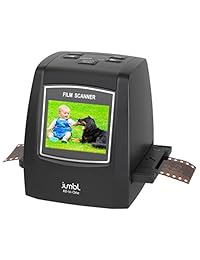 Jumbl todo en 1, escáner de películas y diapositivas de 22 MP, con velocidad de carga, adaptadores para negativos y diapositivas de 35 mm, 110, 126, y películas Super 8.