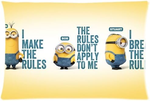 Despicable Me Minions Movie Custom Zippered Pillow Cases 20x30 (Twin sides)