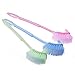 Toilet Brush For Bathroom Accessories , Environmental PP Deep Cleaning System Fibers Long Handle Bath Cleaning Tools , Portable Hideaway Compact 2 Brushes in 1 Motion Cleaner For Bathroom , Househood