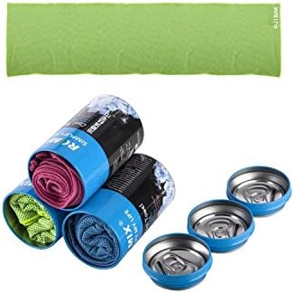 AstonStar Cooling Towel&amp;Piggy Bank cans for Sports, Workout, Fitness, Gym, Yoga, Pilates, Travel, Camping &amp; More(Green)
