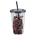 Vandor Marvel Deadpool 18 Ounce Acrylic Travel Cup, Red/Black