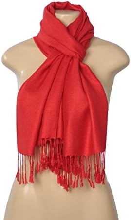 Fashion Scarf womens Elegant Pashmina Silk Blend Soft Wrap Scarf Shawl