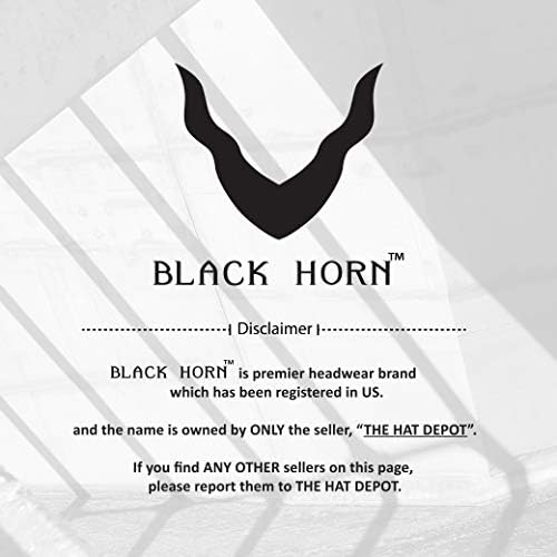 Black Horn Mild Weight Traditional Comfortable Cool Mesh Fedora hat