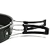 Junadael Lightweight Outdoor Camping Cookware Outdoor Hiking Picnic Travel Essential Pots and Pans Suit