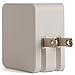 USB Wall Charger Dual Port 4.8A/24W High Output (White Limefuel L48WCW) Foldable Portable Rapid Travel Charger for iPhone 6, 6+, 5S, 5C, 5, 4S, 4; iPad 5, Air, Mini; iPod Touch, Nano; Samsung Galaxy S4, S3, S2, Galaxy Note; Kindle; LG G2; PS 4; Nexus 5, 7, 10; Motorola Droid Razr Maxx; Blackberry; Nook Color; Bluetooth Speakers & Headsets; Nokia Lumia 2520; HTC One X V S