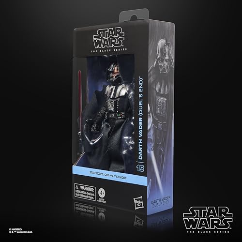 Star Wars The Black Series, Darth Vader (Duel’s End), OBI-WAN Kenobi, Figura Premium de colección de 15 cm