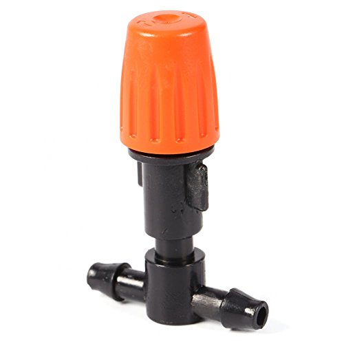 GLOGLOW 1/10pcs Atomizing Nozzles Plastic Adjustable Plant Atomizing Sprinkler Nozzles Tee Joints Home Garden Lawn Water Spray Irrigation Fittings