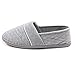 ChicNChic Women Comfort Cotton Soft Sole Indoor Slippers Anti-Slip House Shoes Grey 9 B(M) US
