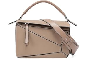 Nytabbe Womens Geometric Design Handbags, 9.6x4.1x6.7in Lychee Grain Crossbody Bag Mini Top Handle Bag for Mother's Day Gift