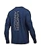 Under Armour Men's Vertical Wordmark Long Sleeve T-Shirt, Midnight Navy/Graphite, X-Large