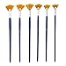NGWALL Paint Brush Set Fan Nylon Acrylic Watercolor Paintbrush (Blue 6pcs)