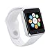 Bluetooth Smart Watch with Camera, TechFaith A1 Smart Watch for Android Smartphones (White)