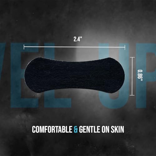 Athletic Nose Strips for Breathing – Flexible Nasal Strip for Comfortable Fit, Secure Hold, Non-Slip Adhesive Nose Tape, Sport and Sleep Nose Strips, 60 Count Nasal Expander Strips