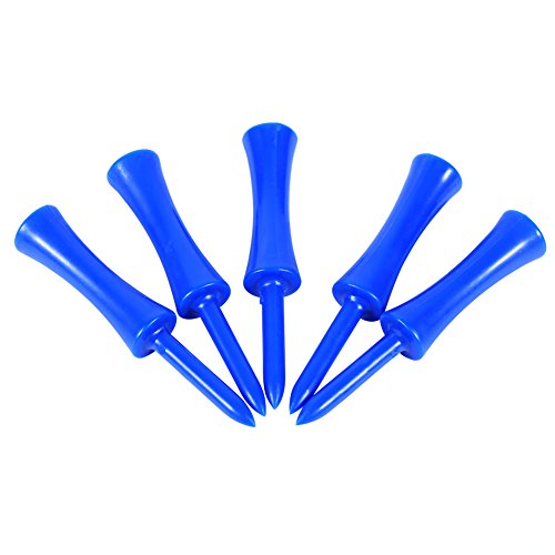 Keenso 68mm Tees, 100pcs Plastic Tees, Blue Plastic Tees Tees Kunststoff Recreational Sports