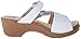 Dansko Women's Shelby White Leather Wedge Sandal