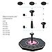 Ankway Solar Fountain Pump for Birdbath 1.4W Beautiful Octagon Shape Lotus Printed Solar Powered Fountain Pumps for Pond Water Bird Bath Garden Patio Pool Fish Tank