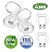Anti Snoring Devices,Snoring Solution Silicone Magnetic Anti Snore Transparent Silicone Stop Snoring Device Silicone Nose Clip Tools Professional Relieve Snore Mini Comfortable Sleep(4 Pack)