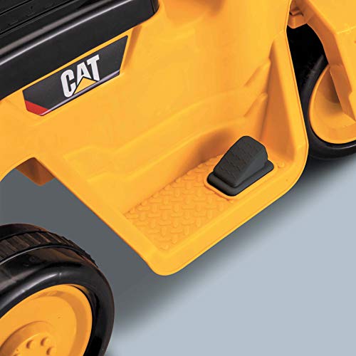 Kid Trax CAT Steamroller Toddler Quad Ride On Toy, 6 Volt Battery, 1.5
