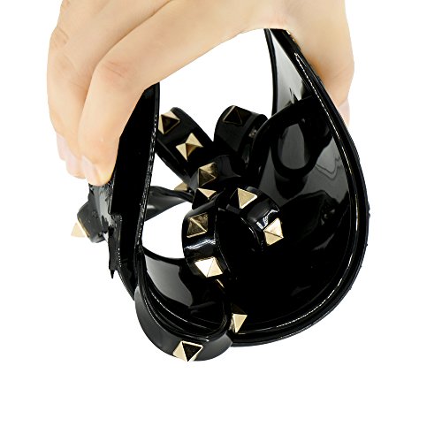 4 Tengyufly+Womens+Rivets+Bowtie+Sandal