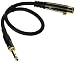 Monoprice 104767 1.5-Feet Premier Series XLR Female to 1/4-Inch TRS Male 16AWG Cable