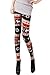 Pink Queen Women's Reindeer Deer Snowflake Pattern Footless Legging