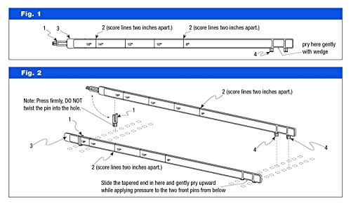 Clear Plastic Gondola Shelf Dividers, Universal Fits All Gondola Shelving up to 24" D - 10 Pack