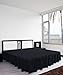 Utopia Bedding Bed Ruffle - Easy Fit with 16 Inch Tailored Drop - Hotel Quality, Shrinkage and Fade Resistant (King, Black)