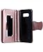 FLYEE Case Compatible with Galaxy S8(5.8inch,Released in 2017),Wallet Case for Women and Girls with Card Holder and Mirror,9 Cards Slots Premium Leather Flip Magnetic Dream Protective case-Rose Gold