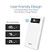 20000mAh Portable Charger,Quick Charge 3.0 Dual Input Output Typec-C Port with LCD Display High Capacity Power Bank,External Battery Pack for iPhone, Samsug,Android and More (White)