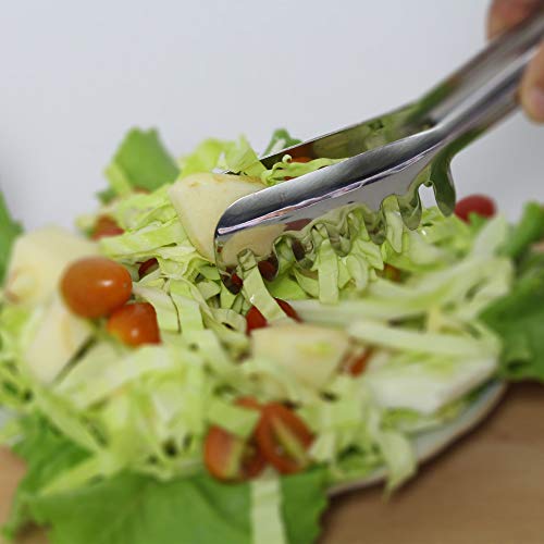 image for Okey Kitchen Premium 8 Inches Stainless Steel Pasta Tongs & Spaghetti 