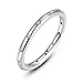 BAMOER 925 Sterling Silver Cut CZ Droplets Stackable Ring for Women Teen Girls Wedding Jewelry (9)